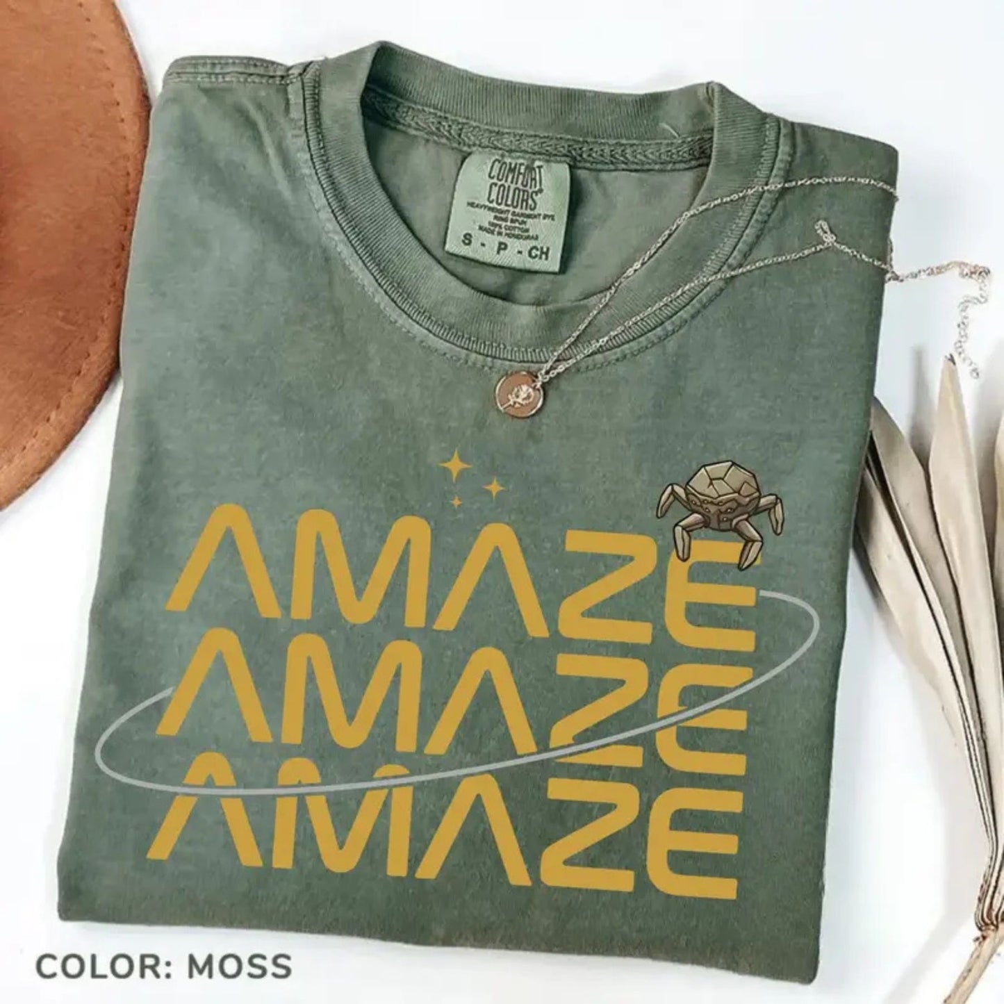 Comfort Colors® "Amaze Amaze Amaze" T-Shirt – Project Hail Mary Rocky Inspired Tee, Funny Sci-Fi Space Quote Shirt, Gift for Book Lovers