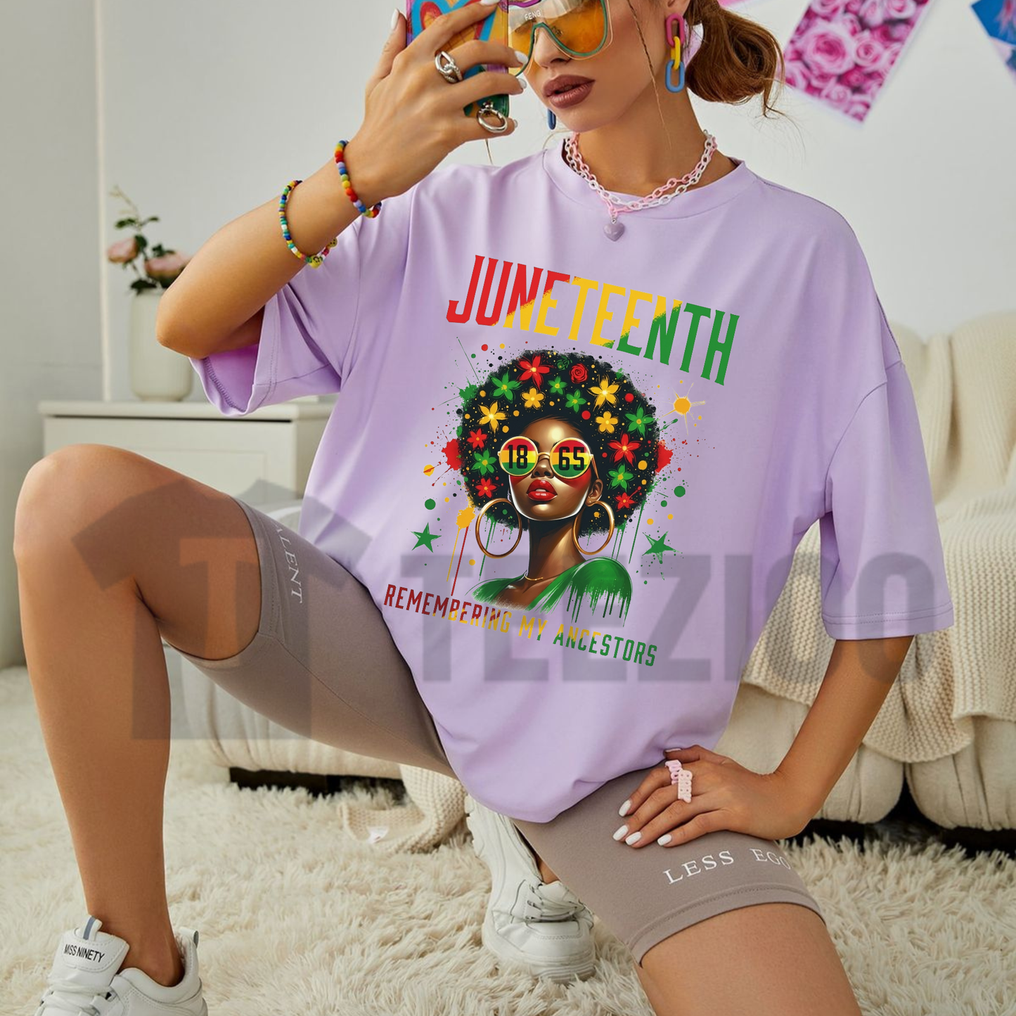 Women's Juneteenth 1865 Tee – Trendy African American Freedom Day Graphic Shirt