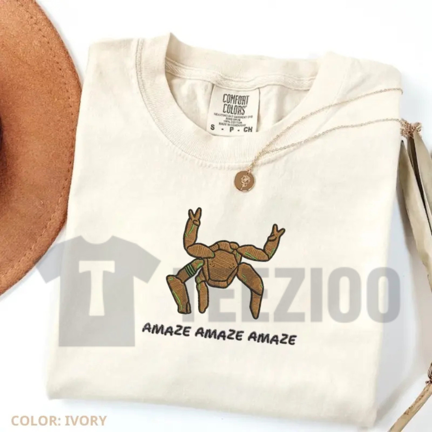 Embroidered Style Amaze Rocky Alien Comfort Colors T-Shirt - Project Hail Mary Sci-Fi Tee