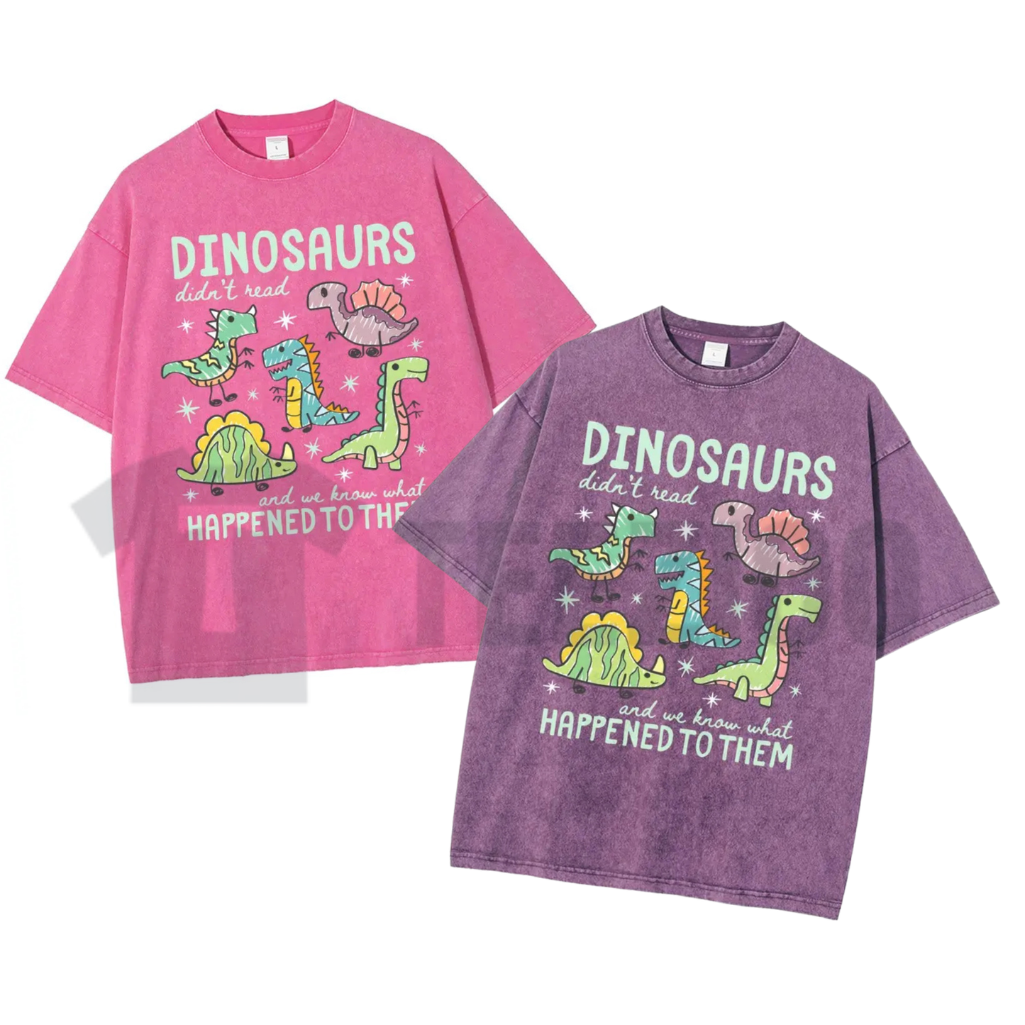 Dinosaurs Didn't Read Dino Teacher Shirt - Retro Book Reading Graphic Tee