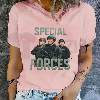 Funny Special Forces Meme Edgy Internet Humor Retro Graphic T-Shirt