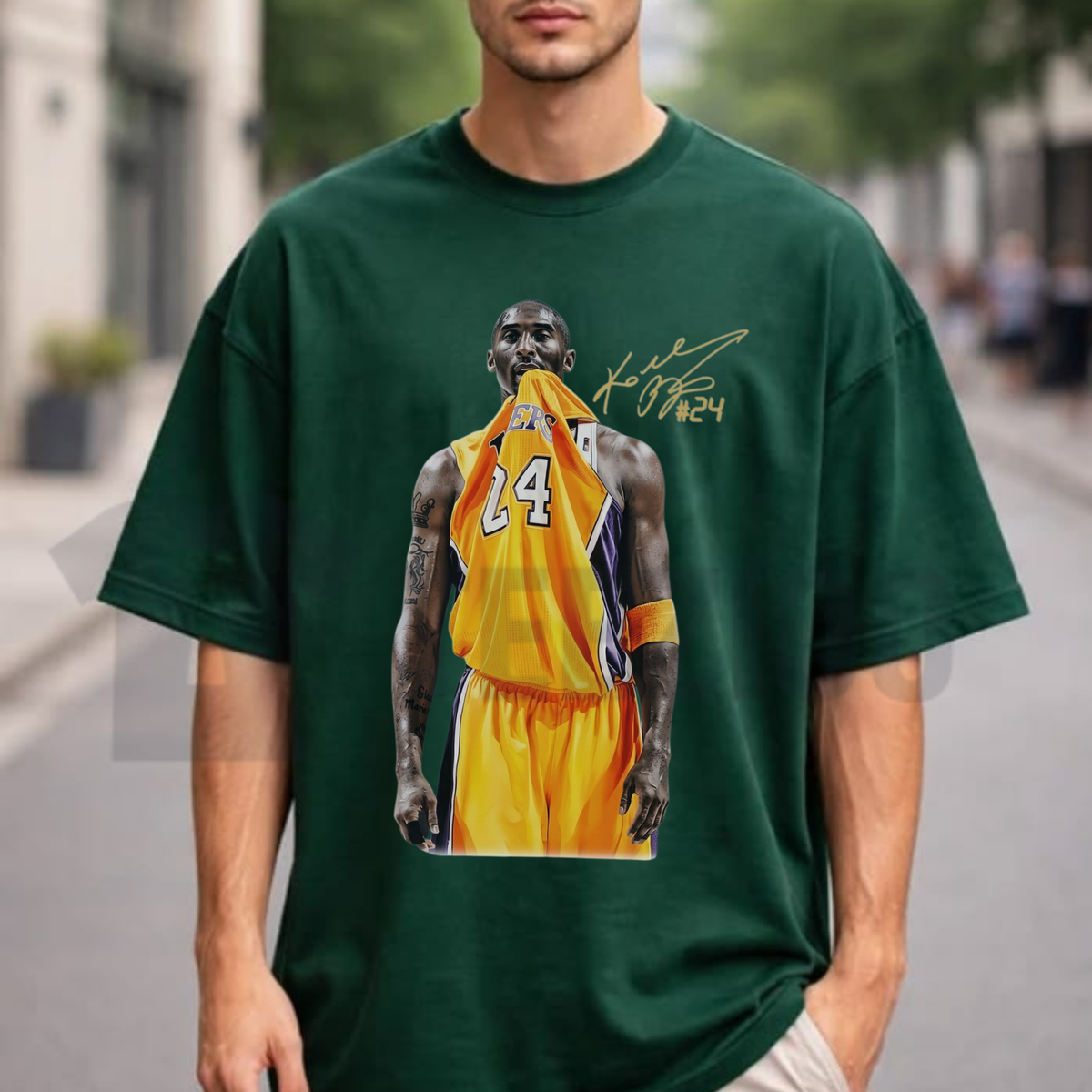 Retro Kobe Bite Character Shirt - Mamba Basketball Graphic Tee