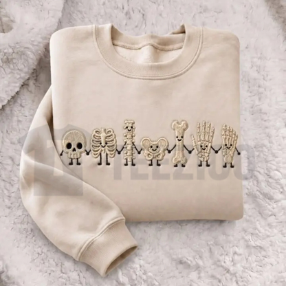Radiology Tech Skeleton Embroidered Sweatshirt - Cute X-Ray Tech Crewneck