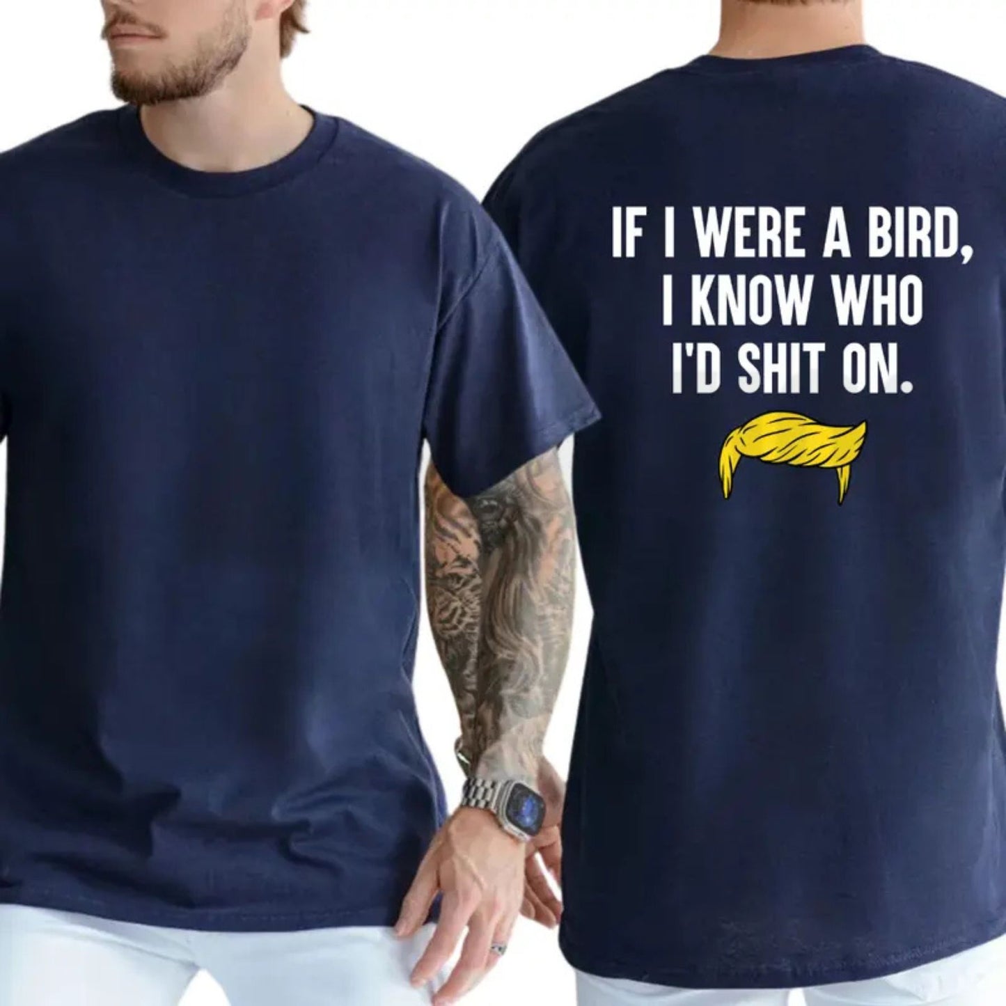 If I Were a Bird Funny Humor T-Shirt – Sarcastic Graphic Tee for Adults