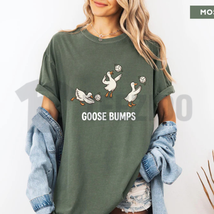 Funny Goose Volleyball Player Shirt - Cute Sports Pun Tee
