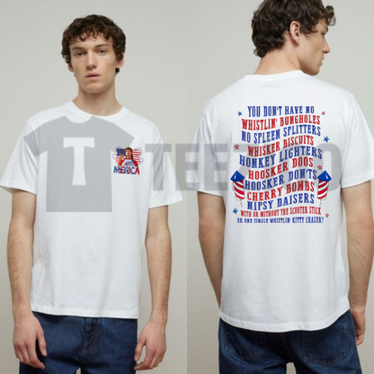 Vintage Joe Dirt 4th of July T-Shirt – Retro Patriotic Fireworks Graphic Tee