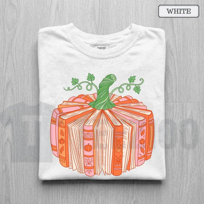 Book Pumpkin Fall Shirt – Cute Bookish Librarian & Bookworm Tee