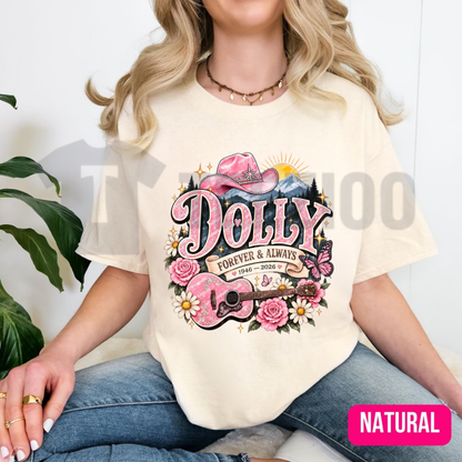 Dolly Parton Memorial Tribute Shirt - "Queen of Country" 1946-2026 Graphic Tee