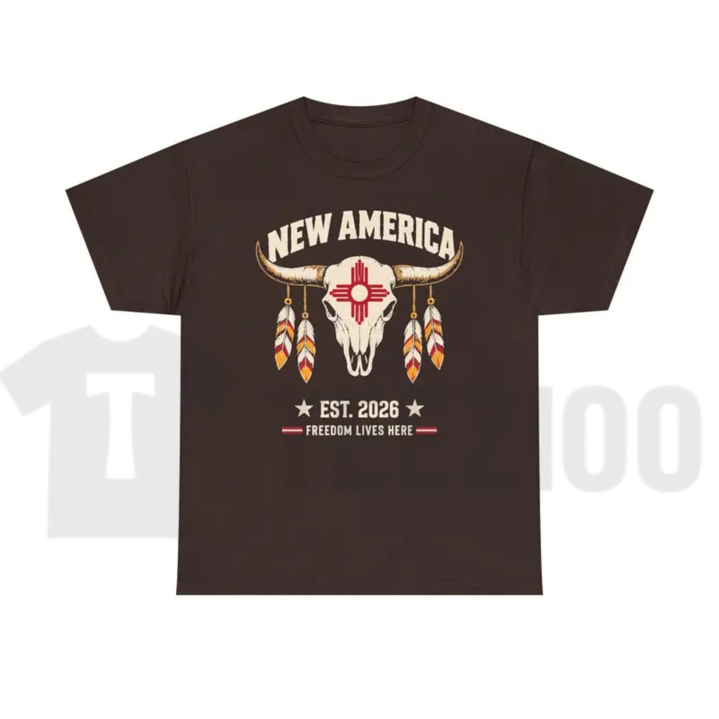 New Mexico Zia Symbol Pride Top – New America Graphic Southwestern Apparel
