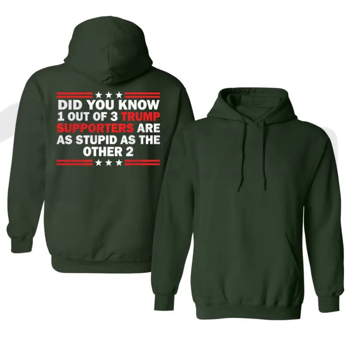 1 Out of 3 Funny Trump Hoodie – Political Satire Graphic Hoodie