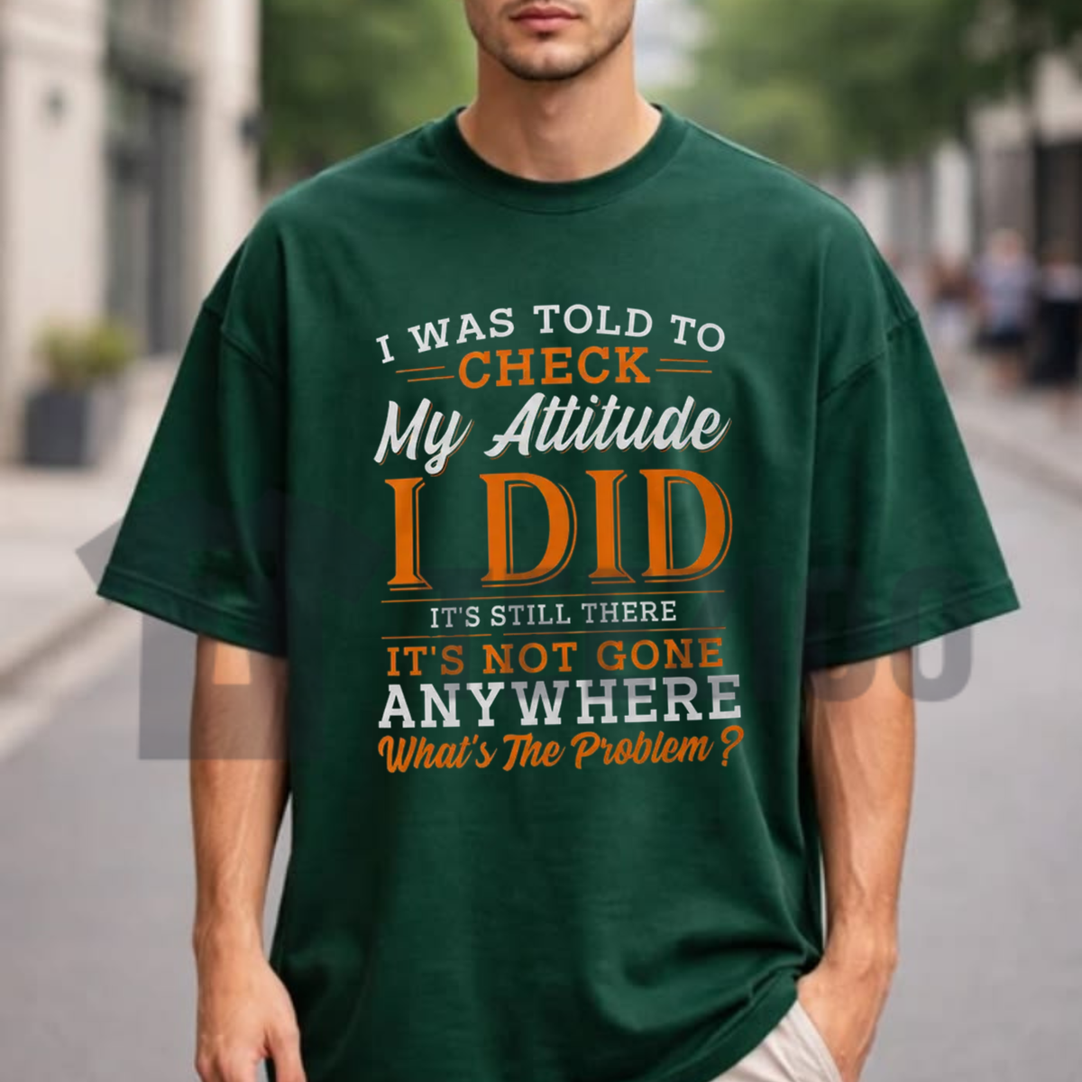 I Was Told To Check My Attitude Shirt - Funny Sarcastic Quote Graphic Tee