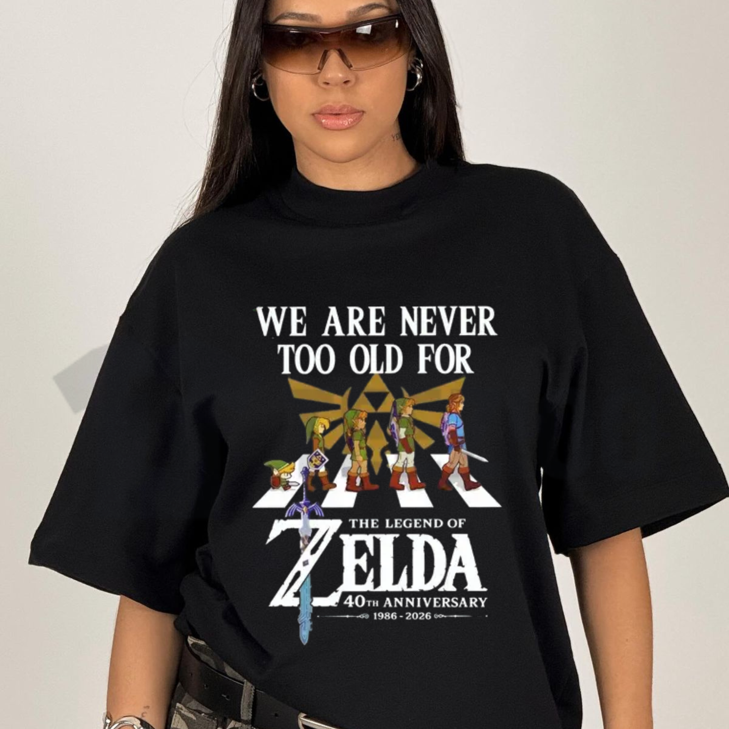 We Are Never Too Old For Legend Of Zelda 40th Anniversary 1986-2026 Shirt - Retro Gaming Tee