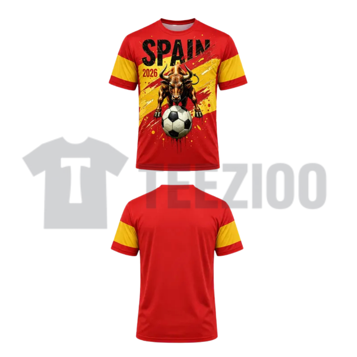 2026 Spain Soccer T-Shirt for Men - Spanish Football Fan Graphic Tee