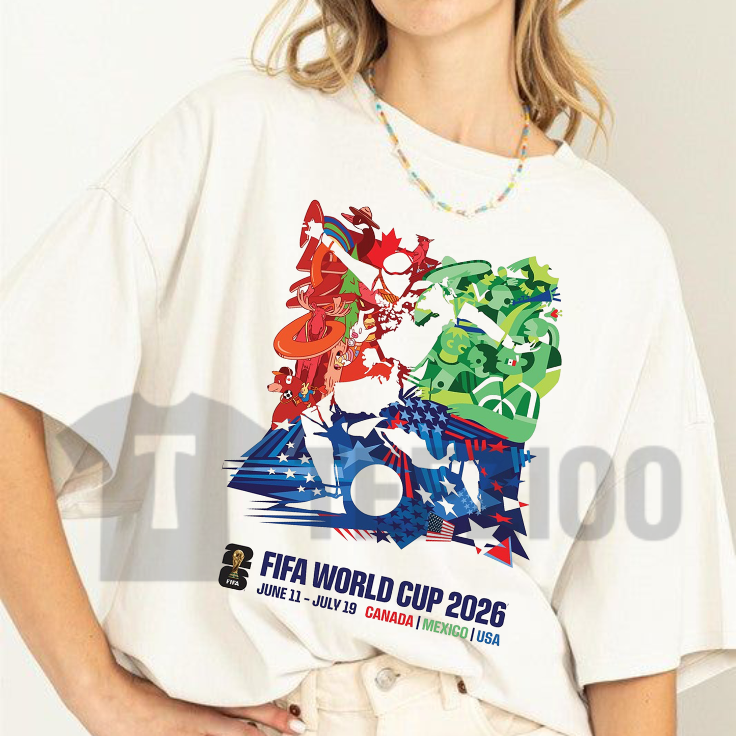 FIFA World Cup 2026 Event Poster Tee – Official Tournament Graphic Shirt