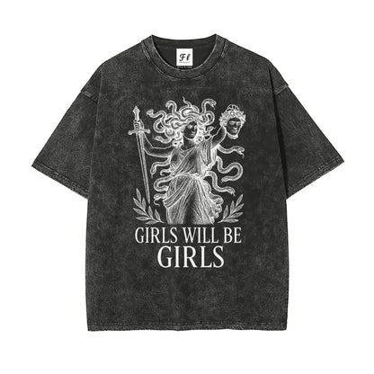 Vintage Medusa "Girls Will Be Girls" T-Shirt
