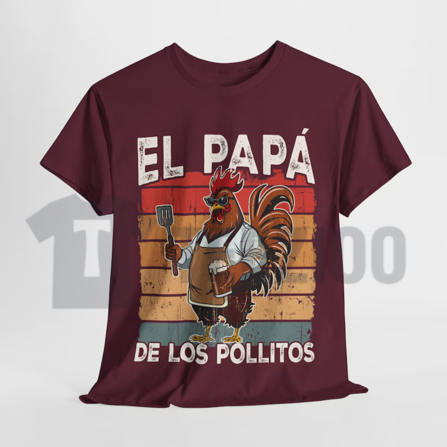El Papa de los Pollitos Funny Spanish Dia del Padre Gift Graphic T-Shirt