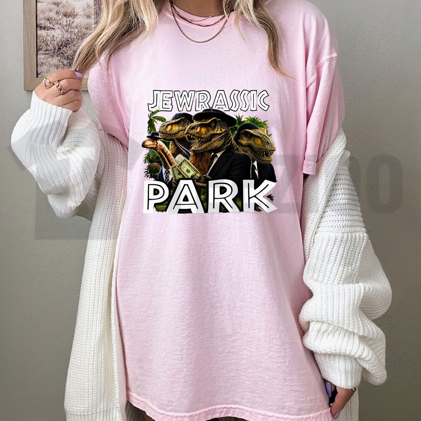 Jewrassic Park T-Shirt – Prehistoric Movie Parody Graphic Tee