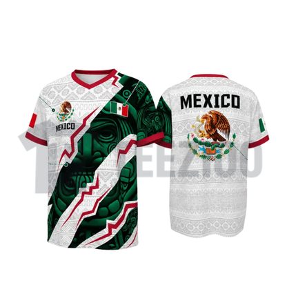2026 Mexico Soccer Jersey – Men's Aztec Calendar Style Football Shirt