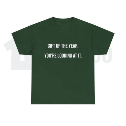 Gift Of The Year Graphic T-Shirt – Funny Father's Day Family Tee, Humorous Everyday Urban Streetwear Shirt for Men