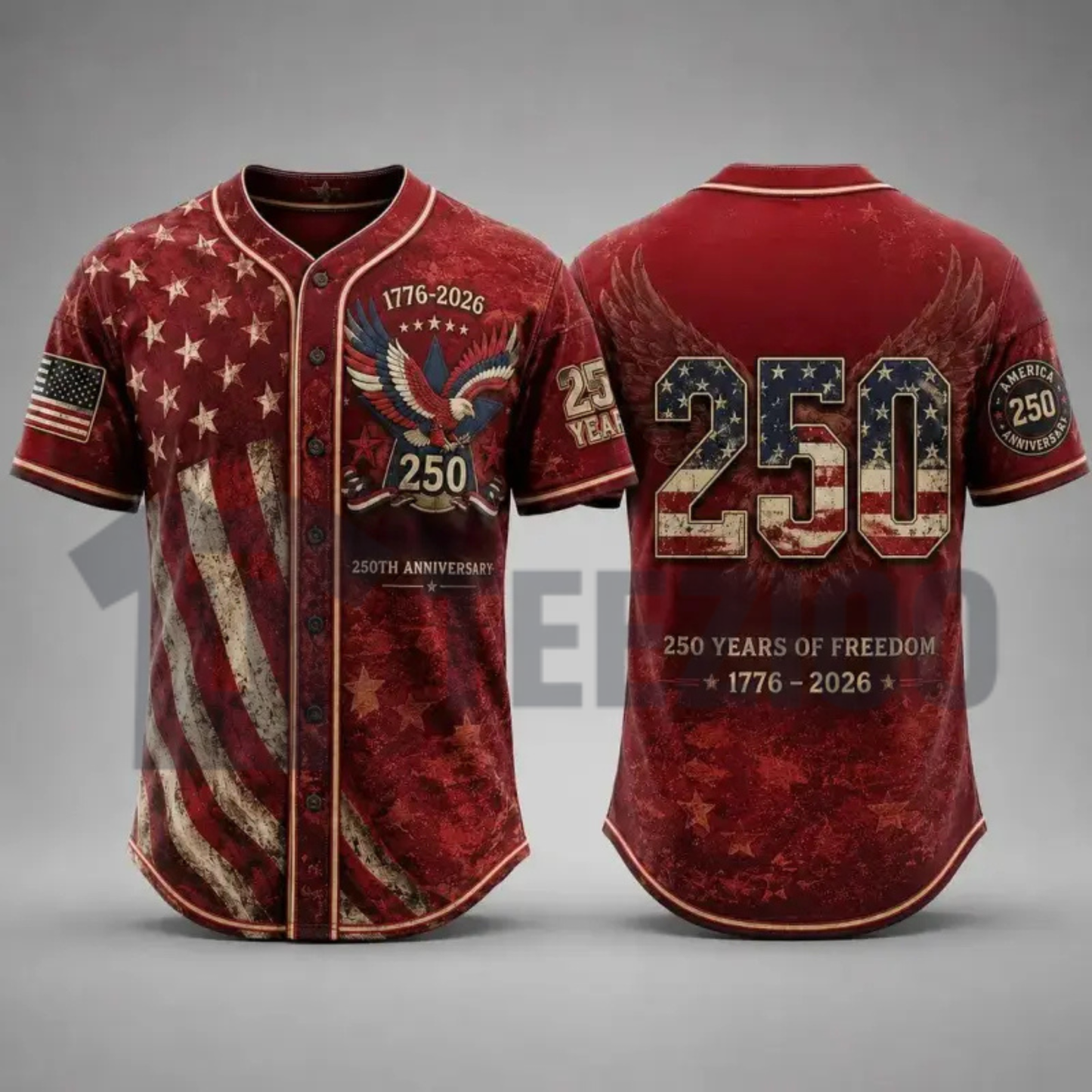 America 250th Anniversary Baseball Jersey