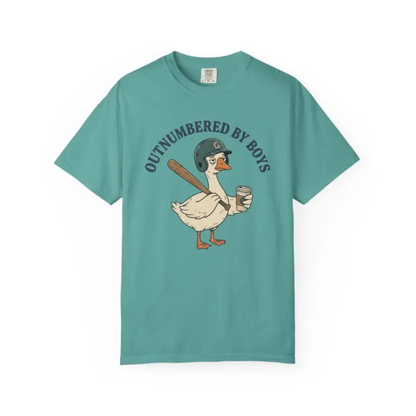 Funny "Boy Mom" Tee – Outnumbered By Boys Shirt