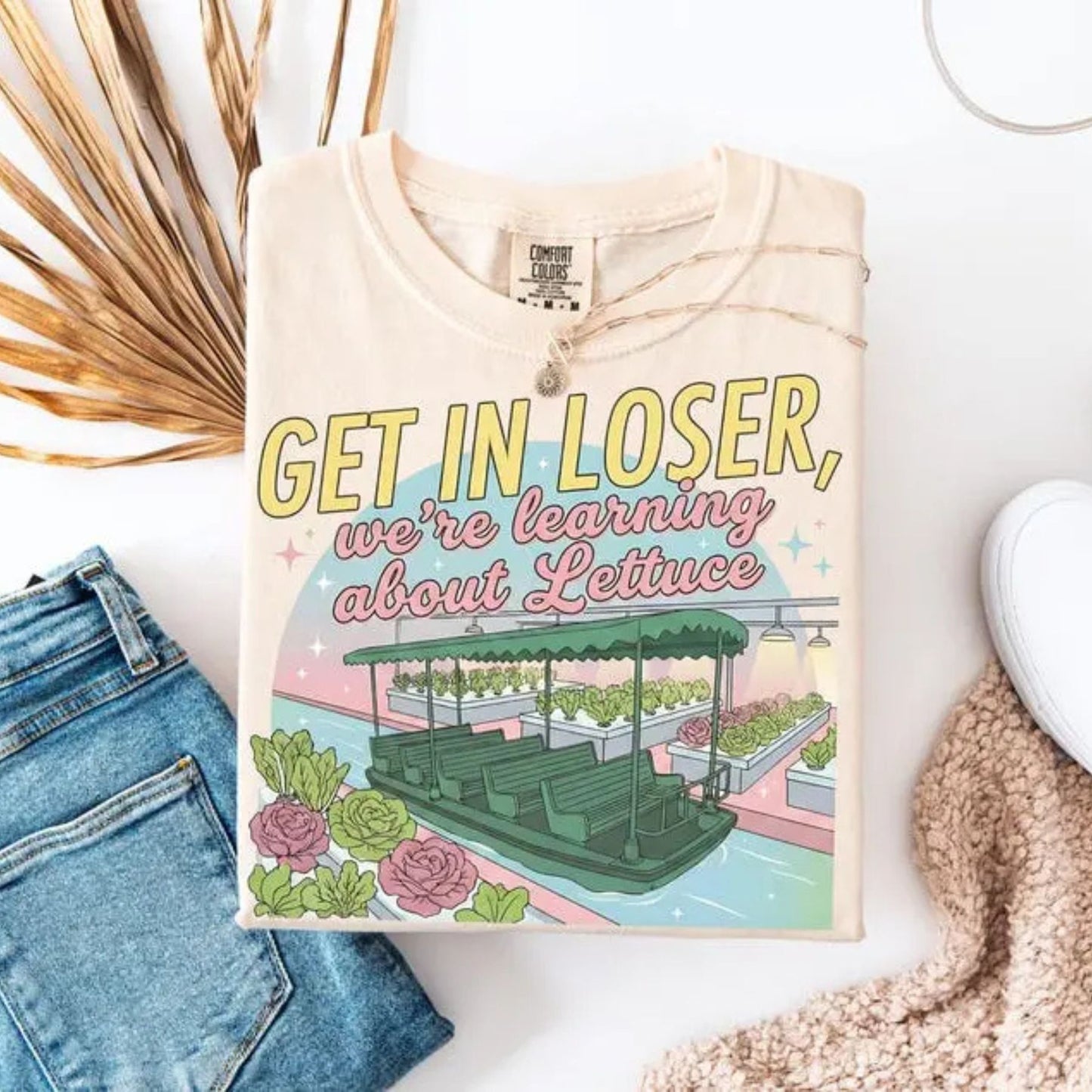 Comfort Colors Get In Loser Magical Journey T-Shirt – Playful Theme Park Graphic Tee, Retro Vacation Aesthetic Shirt