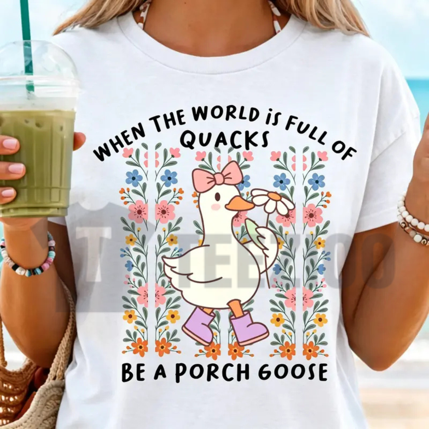 Be a Porch Goose Pun Tee – Funny Graphic Shirt