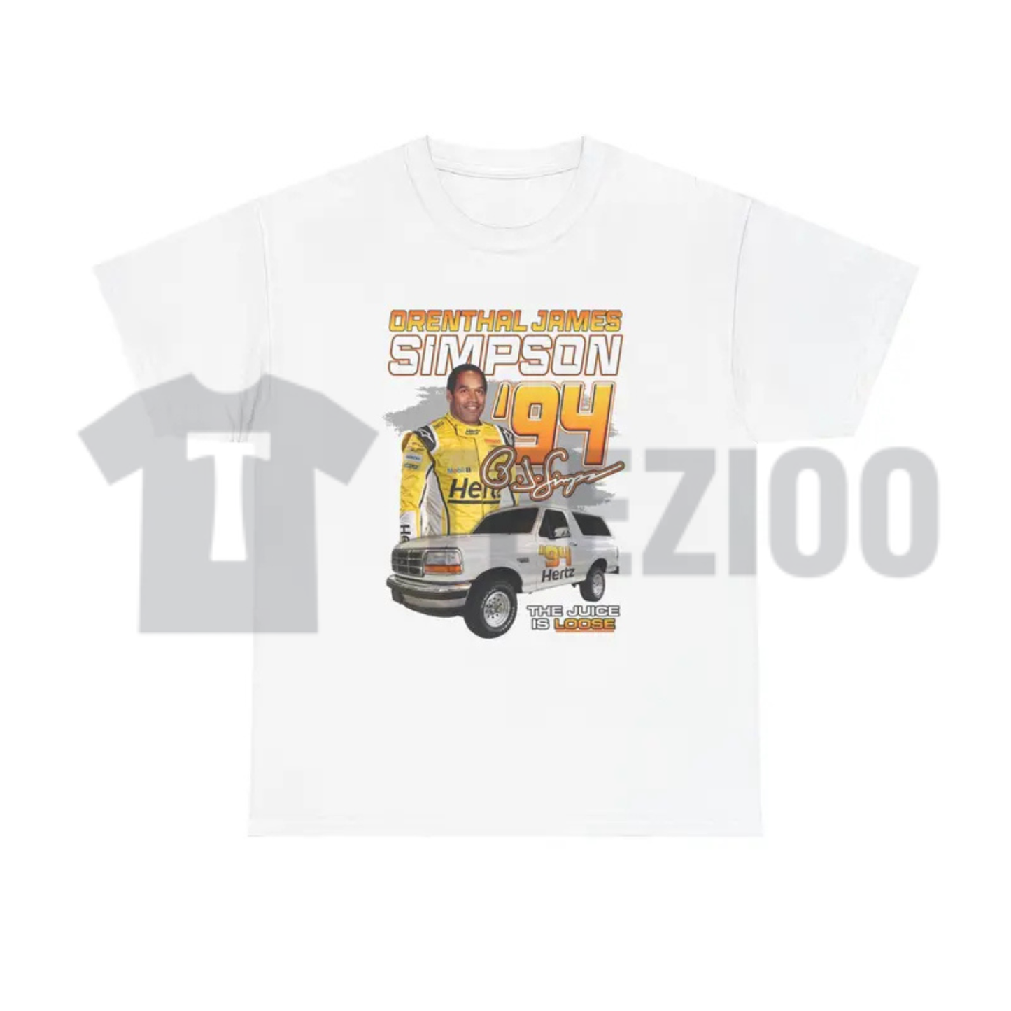 OJ Simpson 94 Shirt - Professional Racer Case Parody Retro Graphic Tee