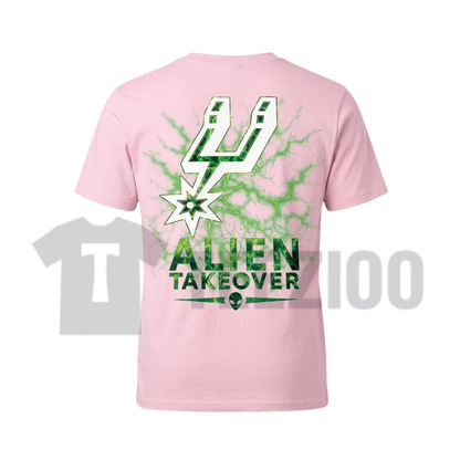 Vintage "Alien Takeover" T-Shirt – Retro 80s Sci-Fi UFO Graphic Tee
