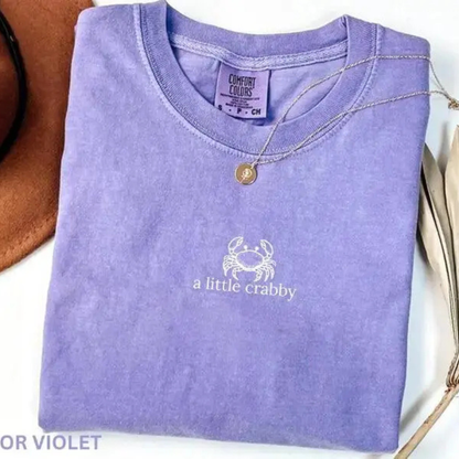 "A Little Crabby Before Coffee" T-Shirt – Funny Morning Humor Tee