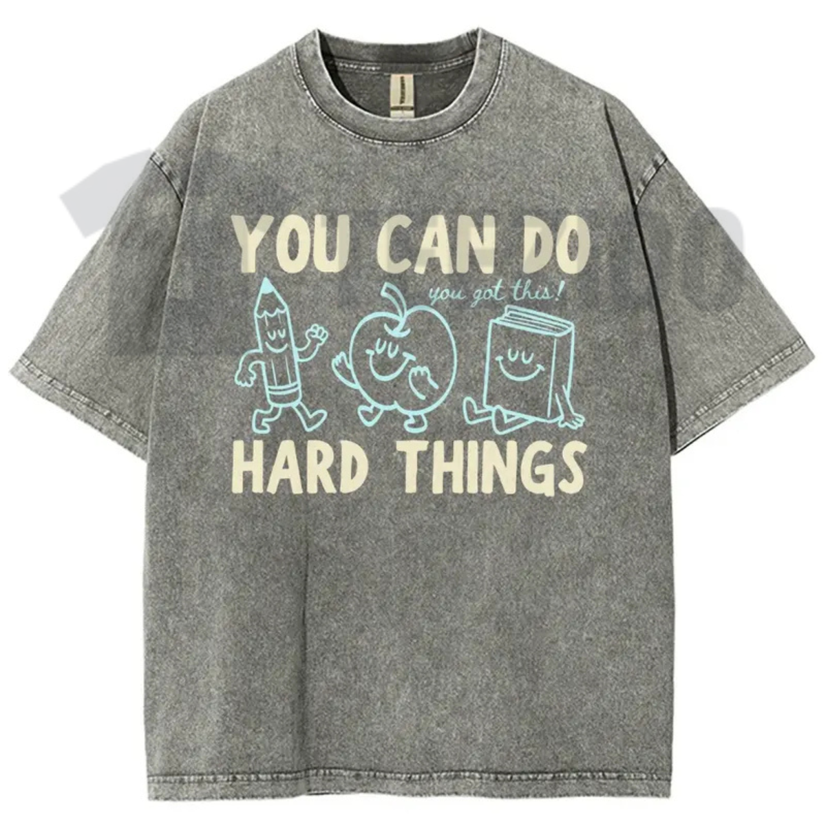 You Can Do Hard Things Shirt - Cute Retro Doodles Motivational Teacher Tee