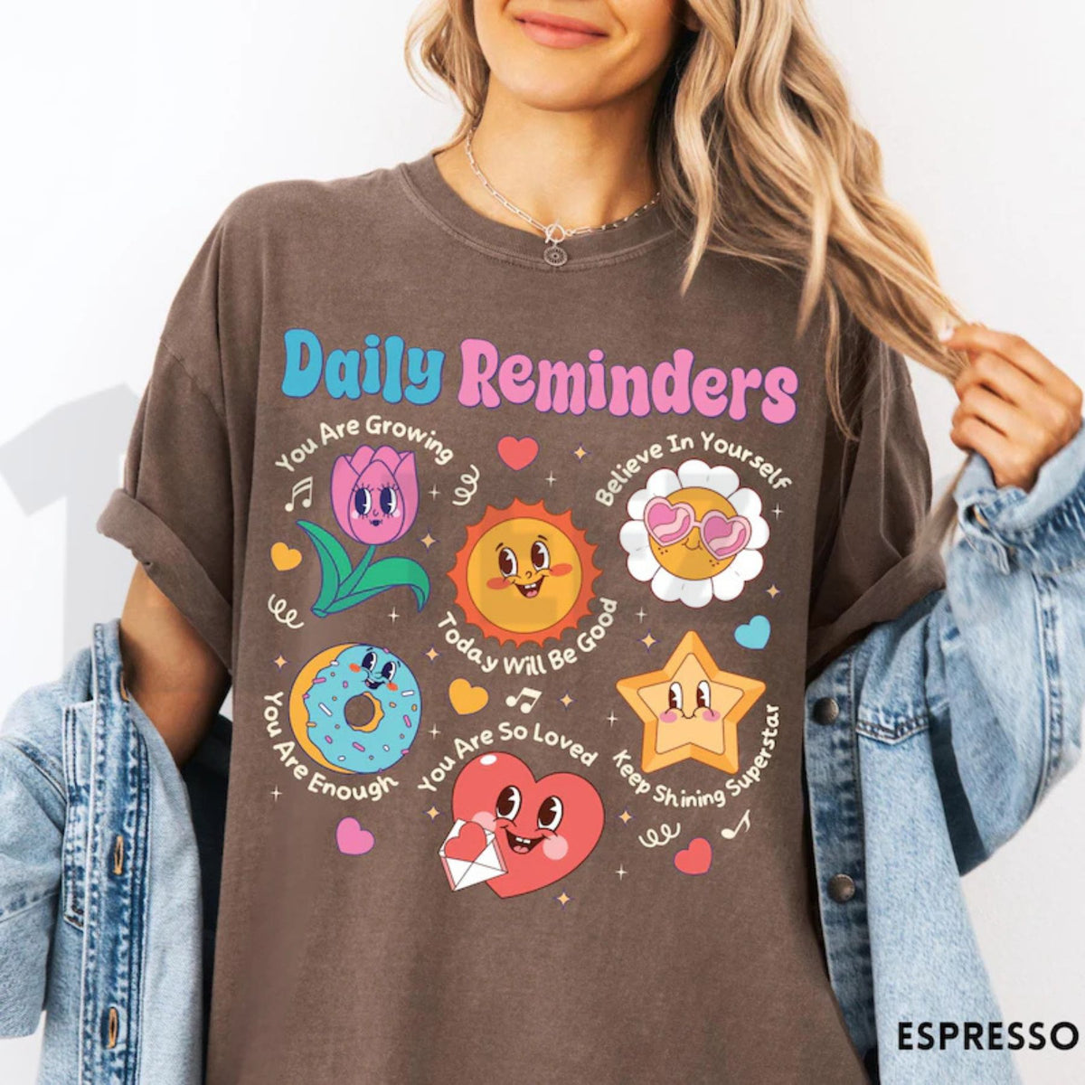 Positive Affirmations Self Care Comfort Colors Shirt