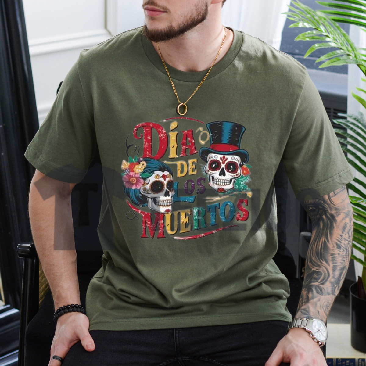 Day of the Dead Calavera Shirt - Sugar Skull Día de los Muertos Tee