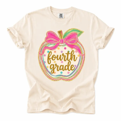 First Day of School Apple T-Shirt - Retro Teacher Graphic Tee