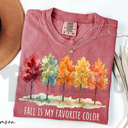 Fall Is My Favorite Color Comfort Colors Shirt – Autumn Thanksgiving Tee