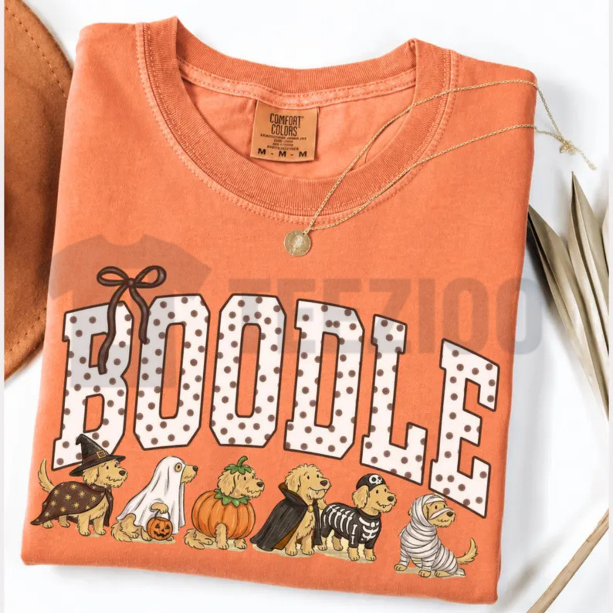 Comfort Colors® Halloween Goldendoodle Shirt - Funny Hoodle Dog Mom Graphic Tee