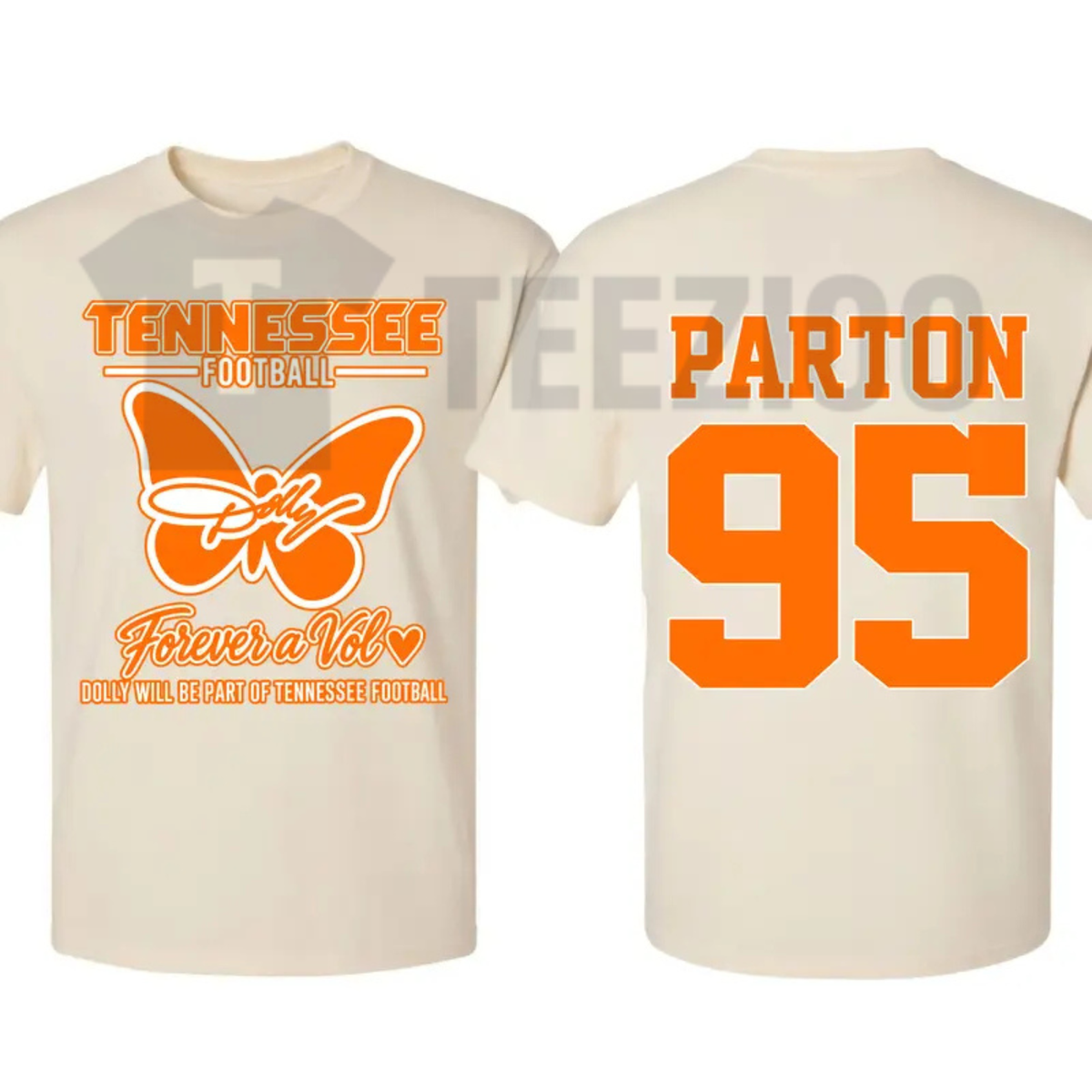 Dolly Parton Tennessee 95 Shirt - Country Music Football Orange and White Tee