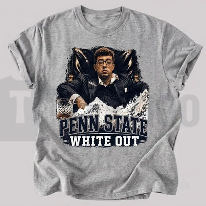 Penn State White Out T-Shirt – Nittany Lions Game Day Fan Tee, Happy Valley College Football Shirt for Men & Women