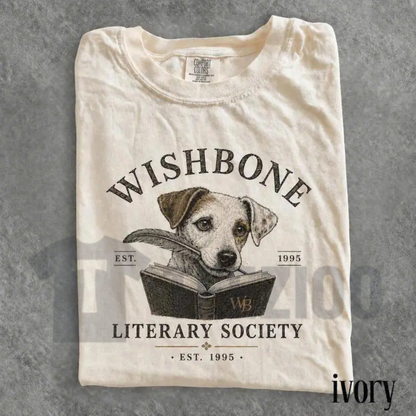 Wishbone Dog Literary Society Comfort Colors T-Shirt