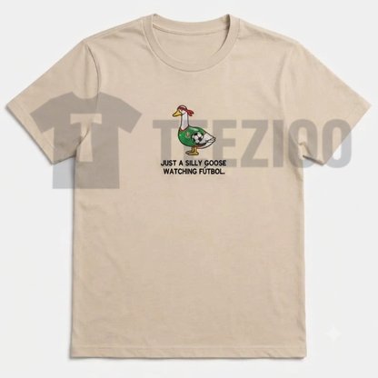 Embroidered Mexico Goose Comfort Colors Soccer T-Shirt
