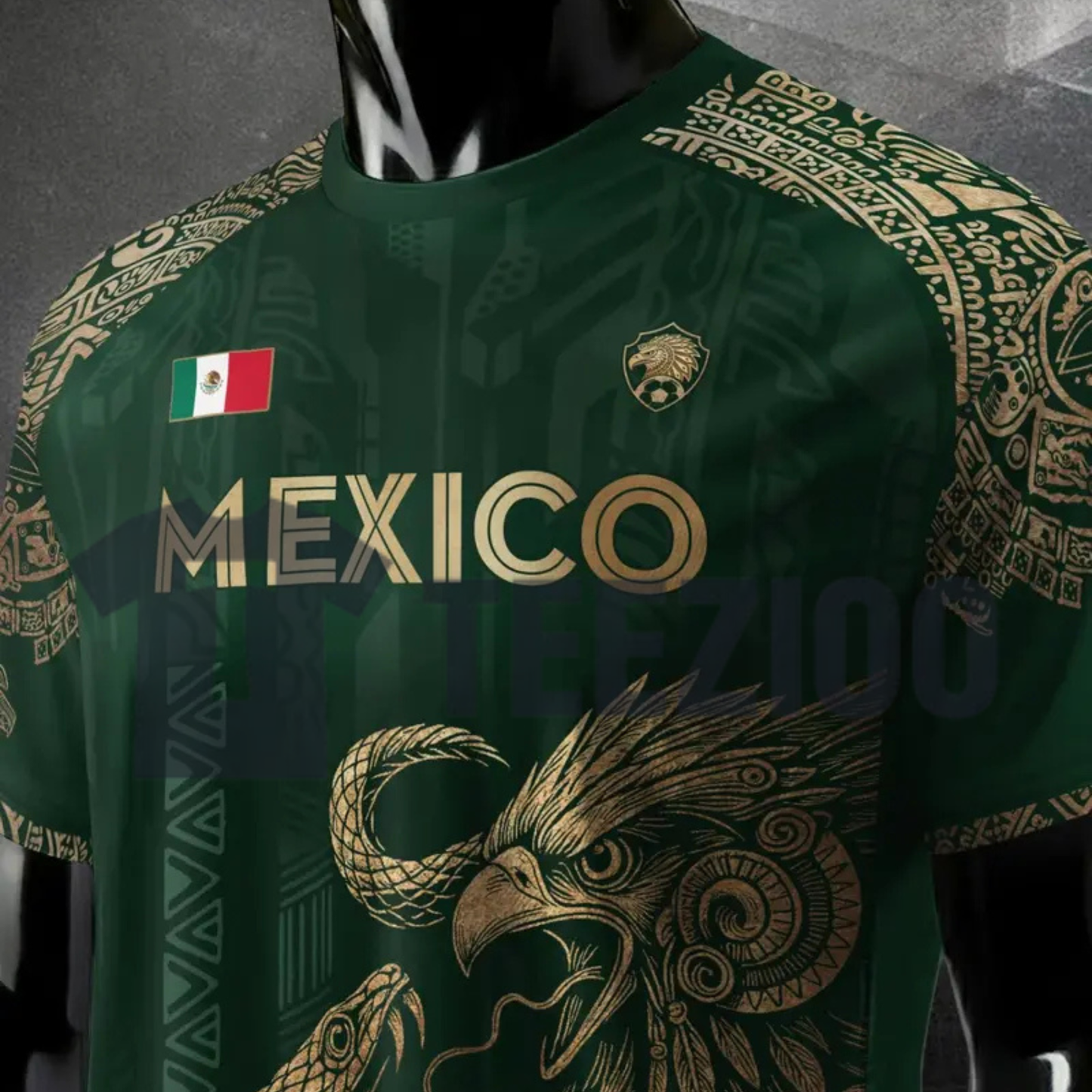 Mexico Aztec Eagle Heritage Soccer t-shirt – All Over Print Men's Football Shirt