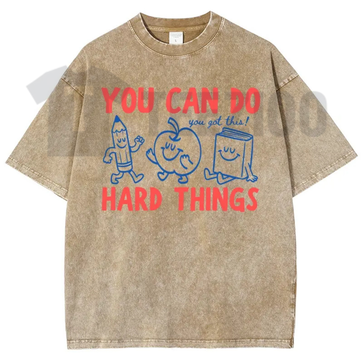 You Can Do Hard Things Shirt - Cute Retro Doodles Motivational Teacher Tee