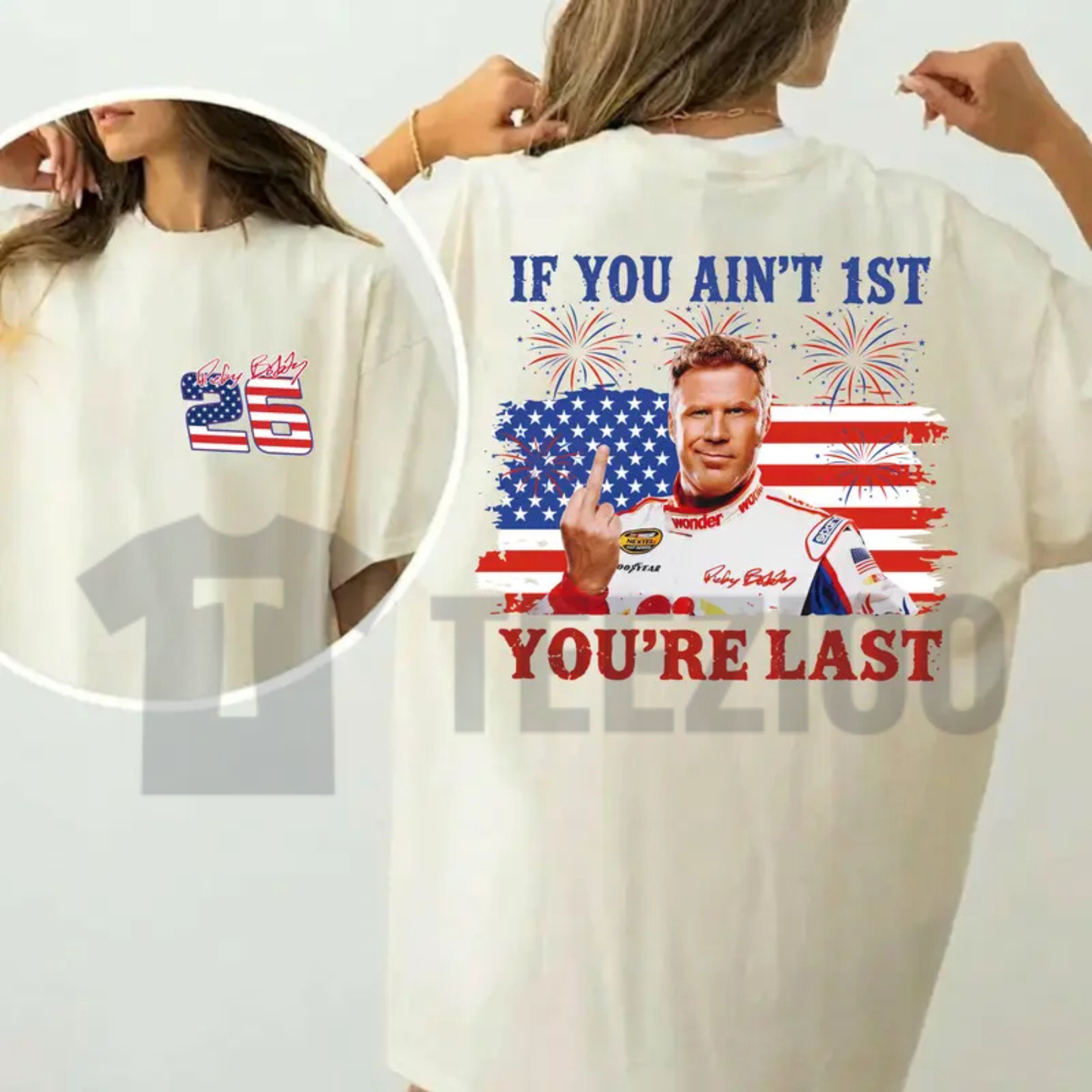 Shake and Bake 4th of July T-Shirt – Retro Patriotic Racing Graphic Tee
