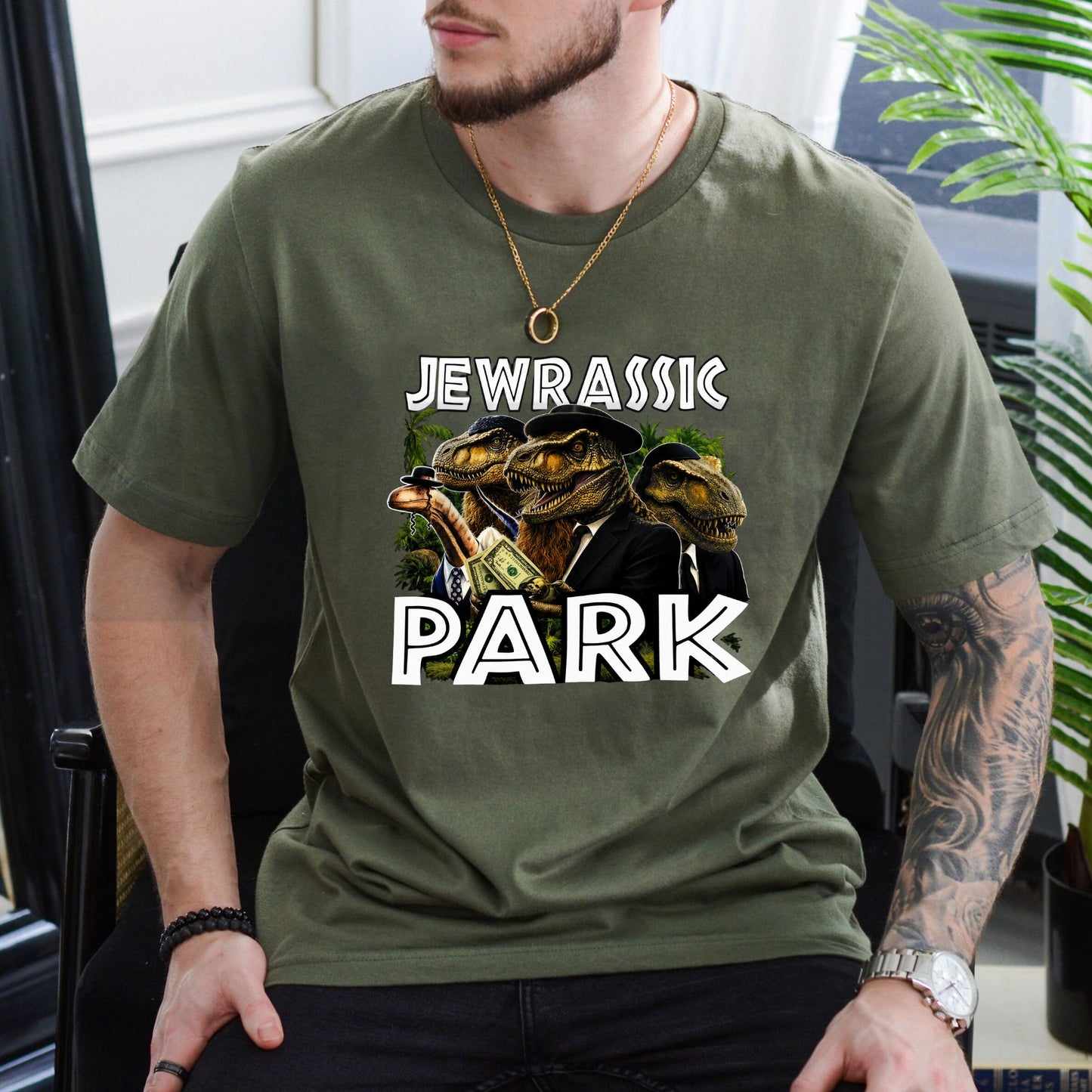 Jewrassic Park T-Shirt – Prehistoric Movie Parody Graphic Tee