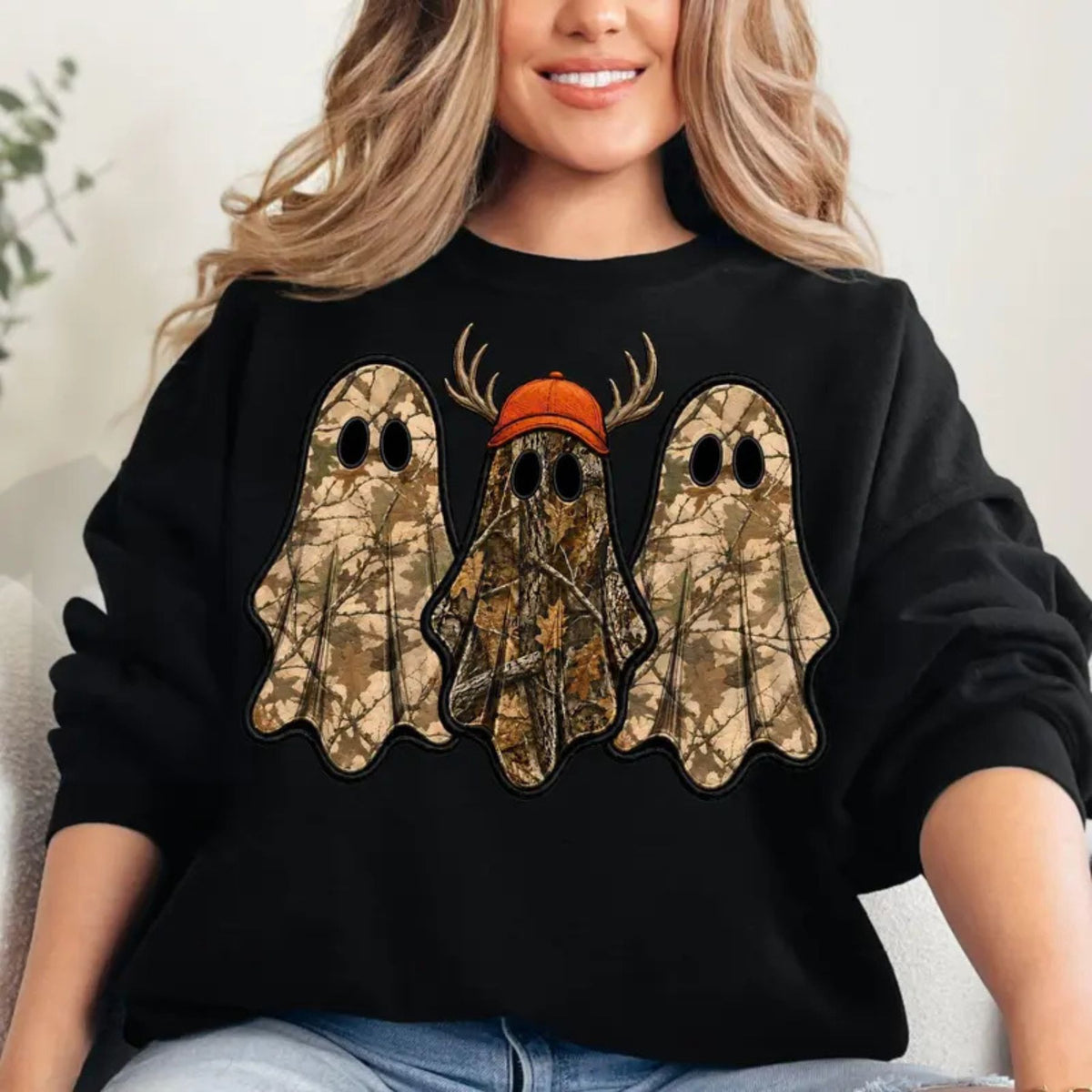 Vintage Ghost Hunter Sweatshirt – Retro Halloween Crewneck