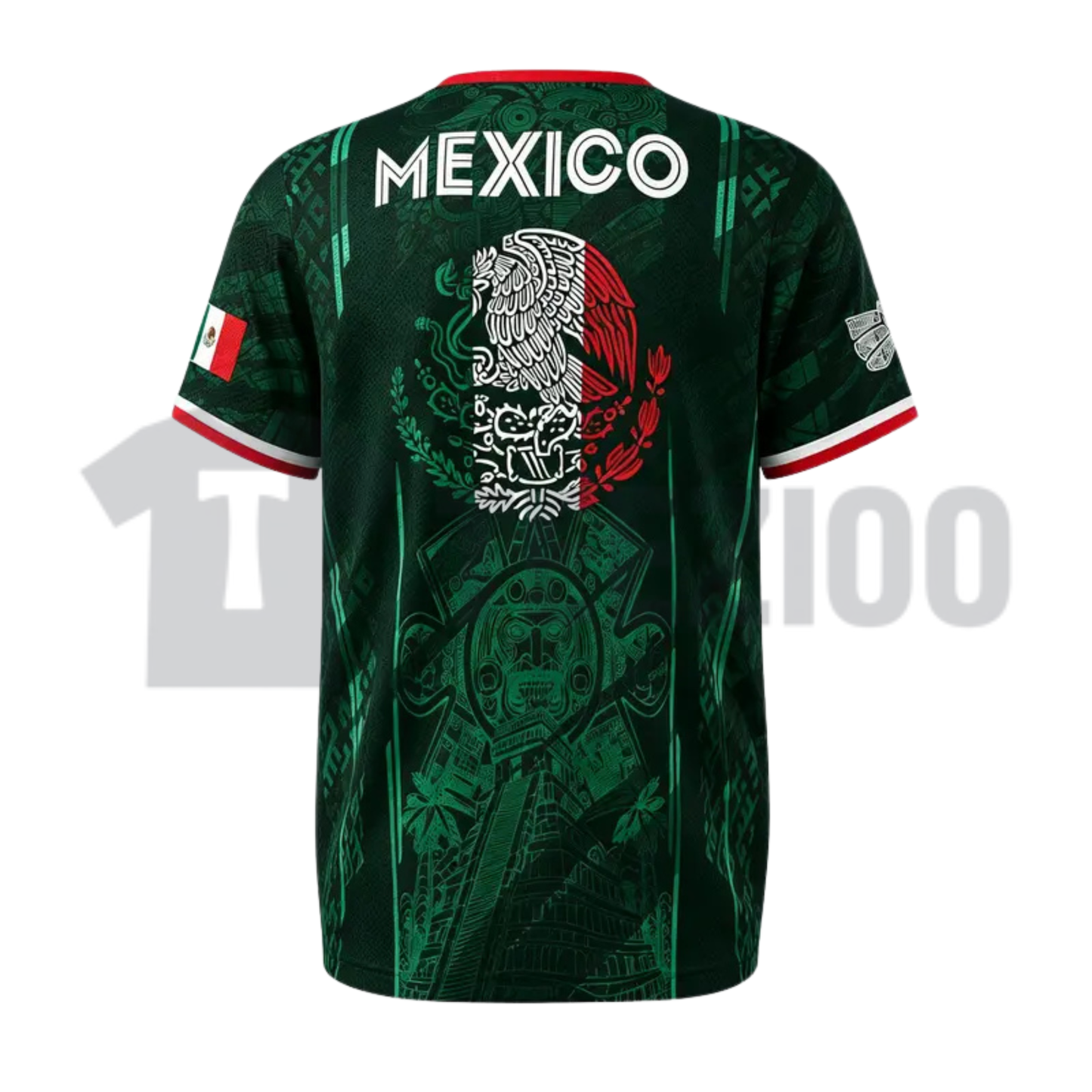 2026 Mexico Soccer V-Neck Short Sleeve Shirt - Men's & Women's Football Fan Tee