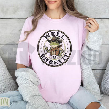 Well Sheeyit Cowboy Frog Shirt – Vintage Country Western Toad Tee