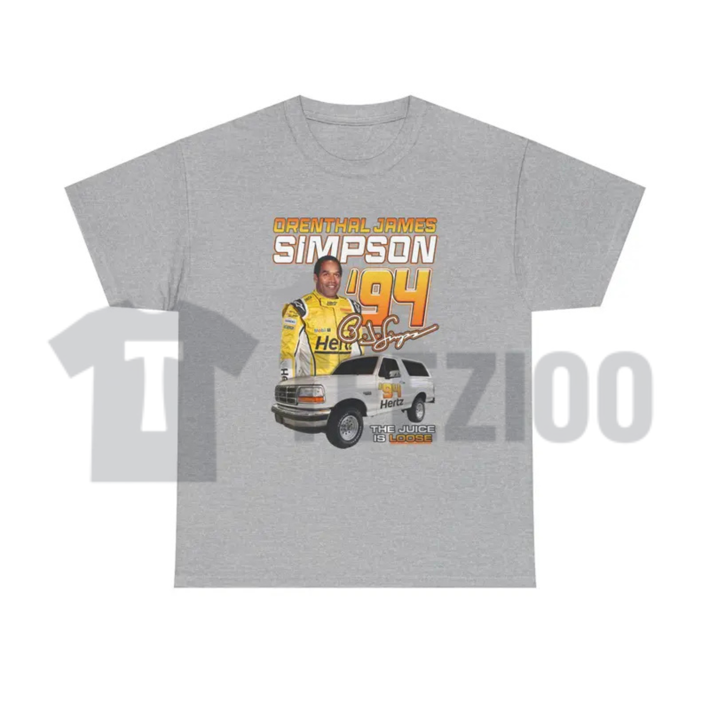 OJ Simpson 94 Shirt - Professional Racer Case Parody Retro Graphic Tee