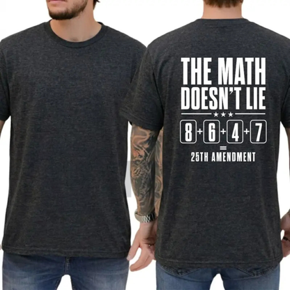 Funny 25th Amendment Constitution Shirt – Bold Typography Satire Graphic Tee