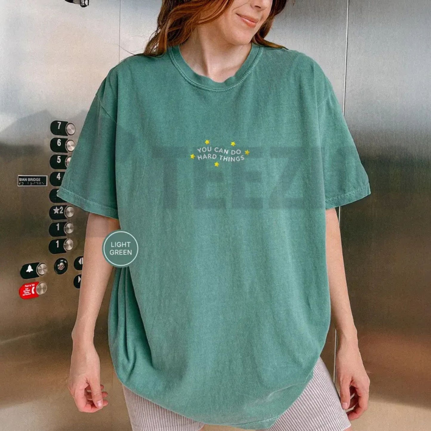 Embroidered Comfort Colors® You Can Do Hard Things T-Shirt – Motivational Teacher, SPED & Mental Health Counselor Appreciation Gift